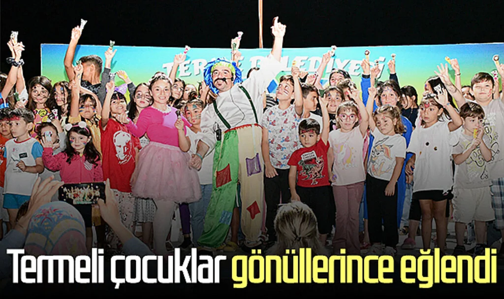 Termeli çocuklar gönüllerince eğlendi