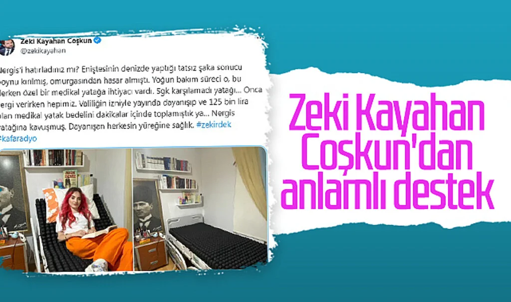 Zeki Kayahan Coşkun'dan anlamlı destek