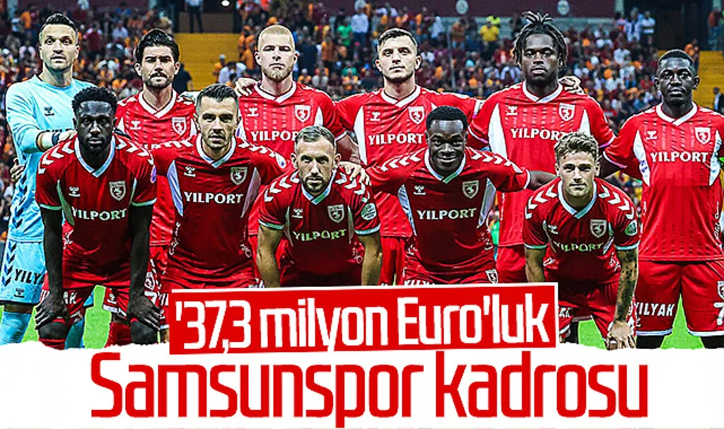 '37,3 milyon Euro'luk Samsunspor kadrosu