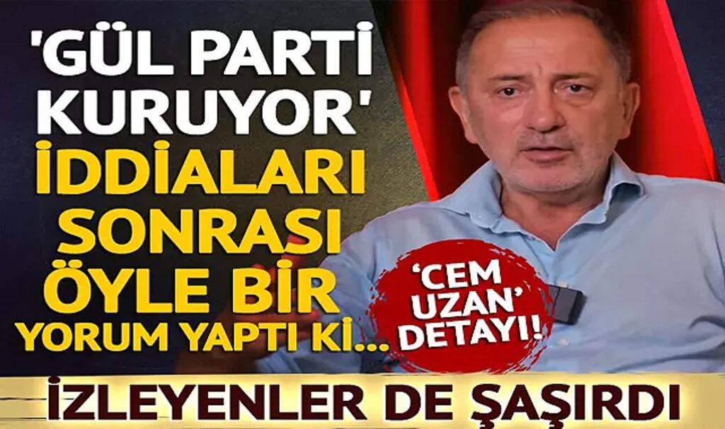 'Abdullah Gül parti kuruyor' iddiaları sonrası öyle bir yorum yaptı ki izleyenler de şaşırdı! 'Onun oturduğu ev ve Cem Uzan...'