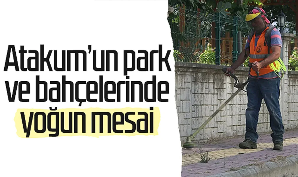 Atakum’un park ve bahçelerinde yoğun mesai