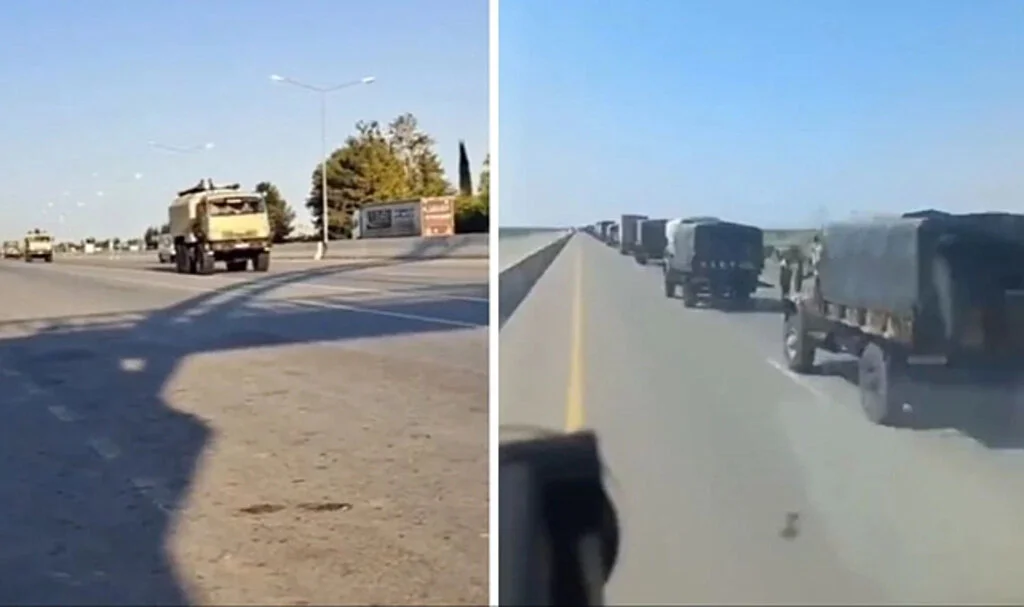 Azerbaycan Ordusu, Zengezur Koridoru ve Ermenistan Sınırına Askeri Sevkiyat Yapıyor