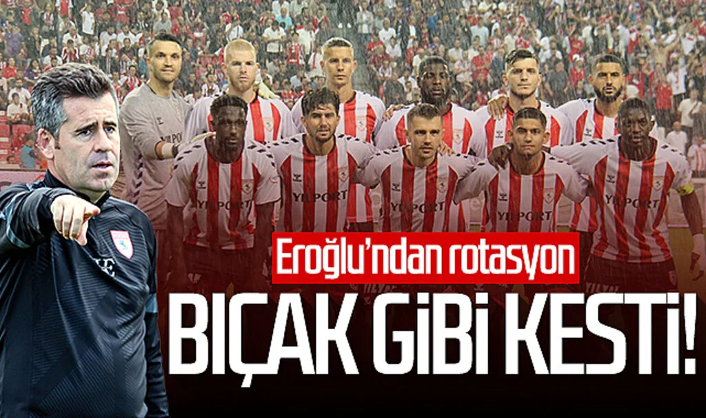 Bıçak gibi kesti! Samsunspor Teknik Direktörü Hüseyin Eroğlu'ndan rotasyon...