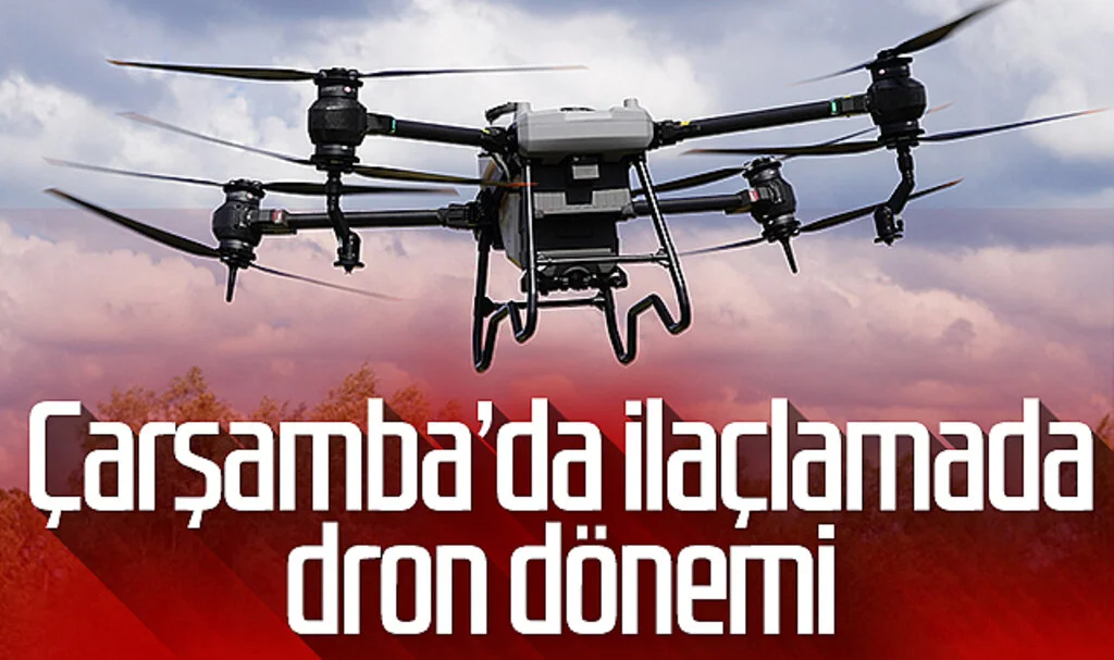 Çarşamba Belediyesi'nde ilaçlamada dron dönemi 