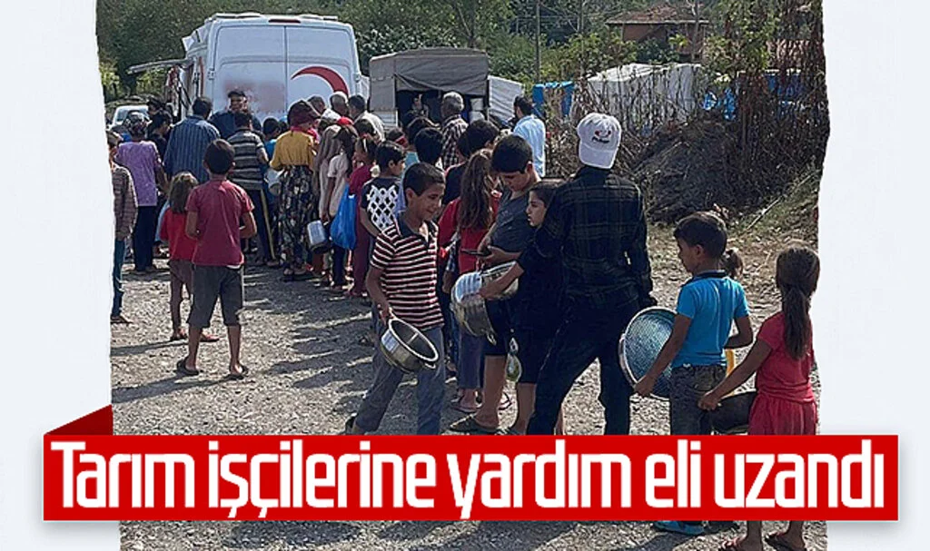 Çarşamba'da tarım işçilerine yardım eli uzandı