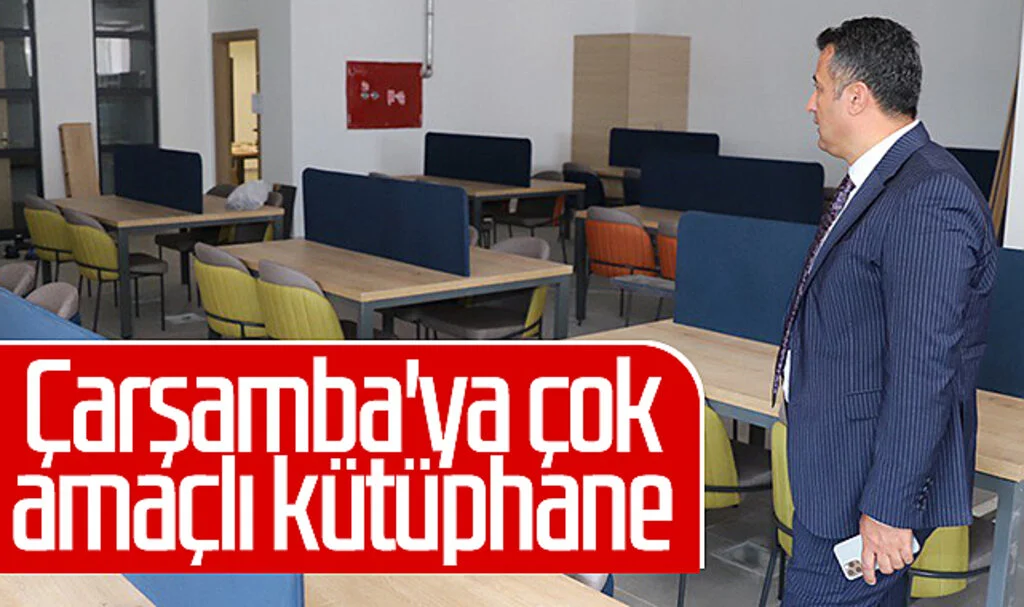 Çarşamba'ya çok amaçlı kütüphane