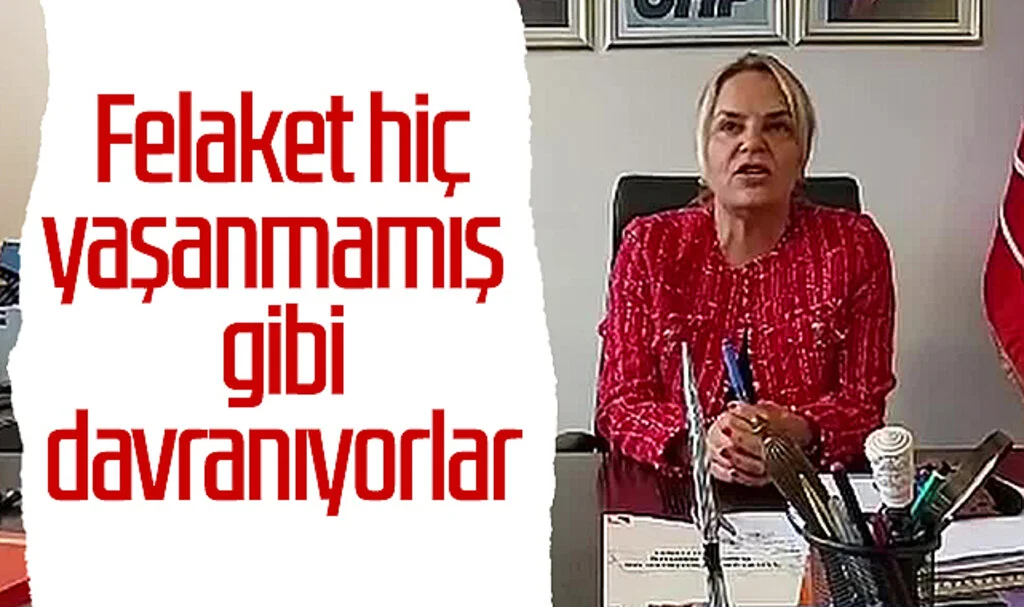 CHP Genel Sekreteri Neslihan Hancıoğlu: 'Samsun'daki felaket hiç yaşanmamış gibi davranıyorlar'