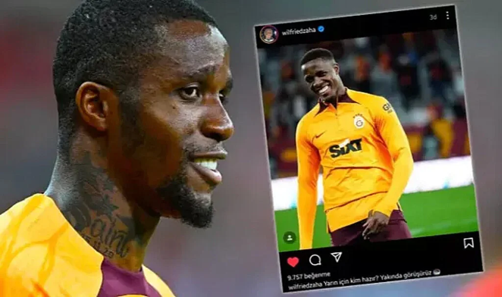 Galatasaray'ın Yıldız Wilfried Zaha'dan Ankaragücü Maçı Öncesi Paylaşım!