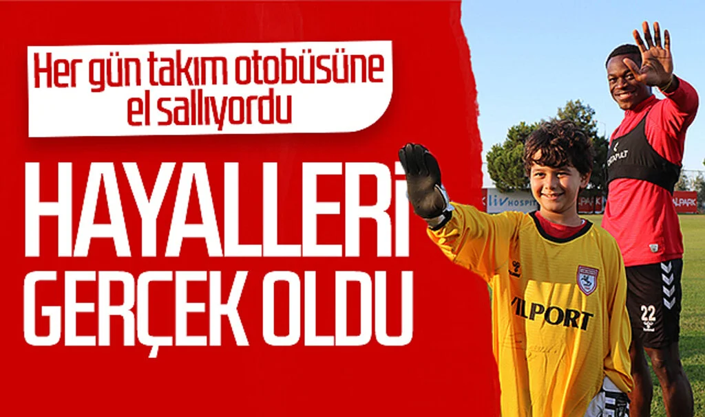 Her gün Samsunspor otobüsüne el sallıyordu! Hayalleri gerçek oldu...