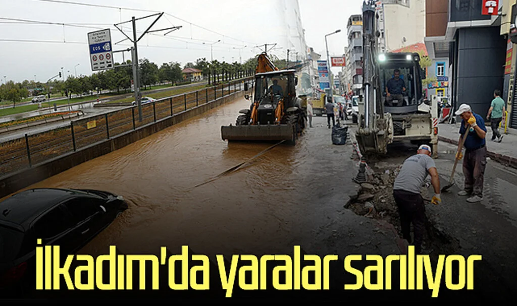 İlkadım'da selin yaraları sarılıyor 