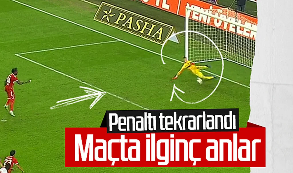Maçta ilginç anlar! Samsunspor'un penaltısı tekrarlandı