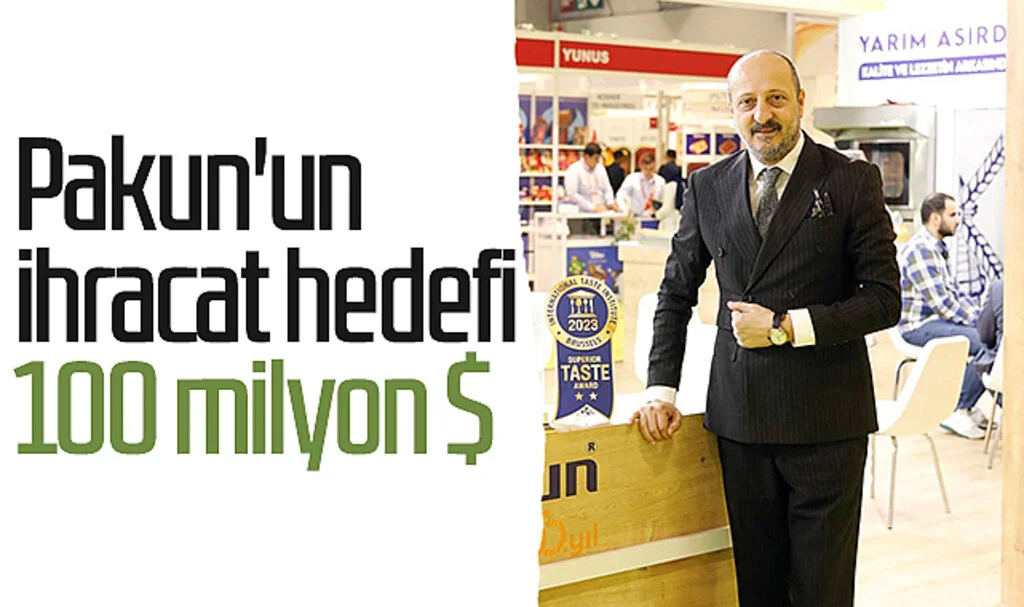 Pakun'un ihracat hedefi 100 milyon dolar