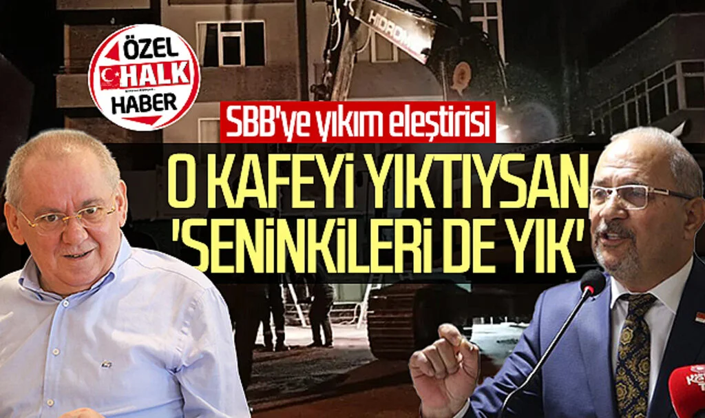 Samsun Büyükşehir Belediyesi'ne yıkım eleştirisi! O kafeyi yıktıysan 'seninkileri de yık'