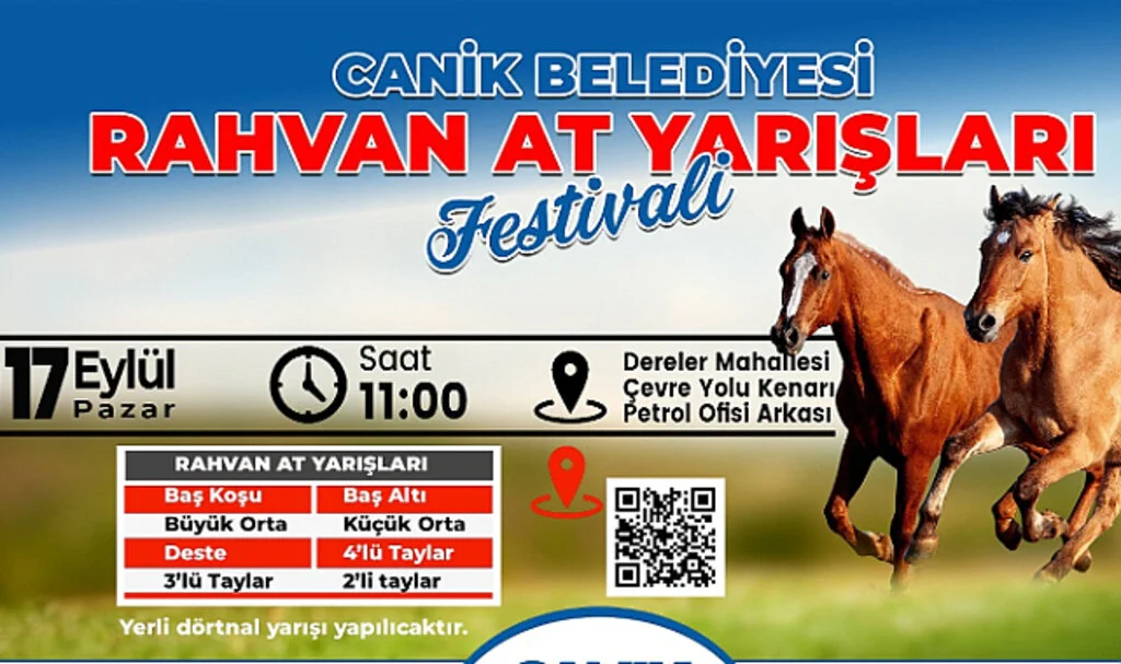 Samsun Canik'te Rahvan At Yarışları Heyecanı