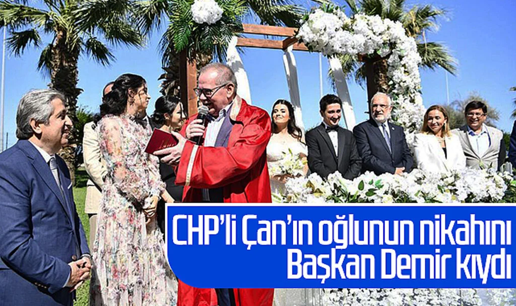 Samsun'da CHP’li Çan’ın oğlunun nikahını Başkan Mustafa Demir kıydı