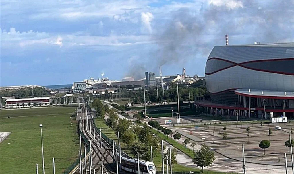 Samsun’da Gübre Fabrikasında Yangın Paniği