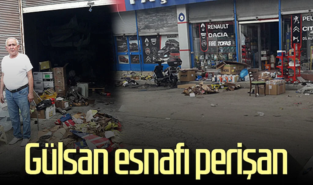 Samsun'da Gülsan Sanayi esnafı perişan