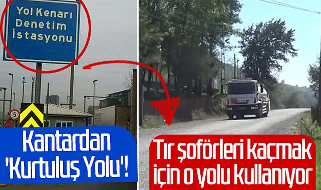 Samsun'da kantardan 'Kurtuluş Yolu'! Tır şoförleri kaçmak için o yolu kullanıyor....