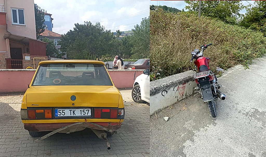 Samsun’da Motosiklet Otomobile Çarptı: 1 Yaralı
