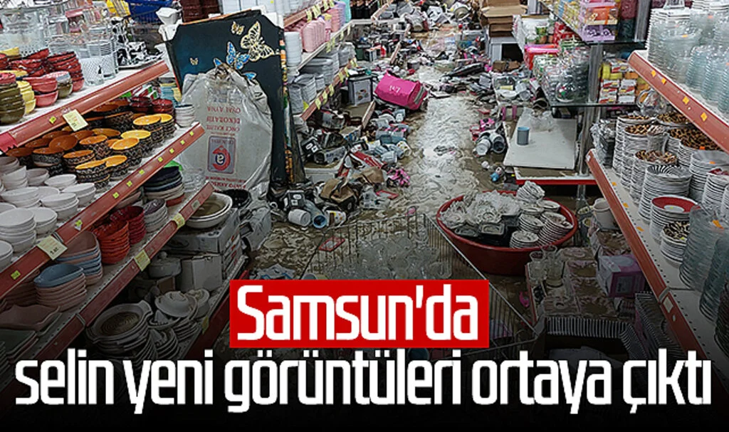 Samsun'da selin yeni görüntüleri ortaya çıktı İşte o görüntüler...