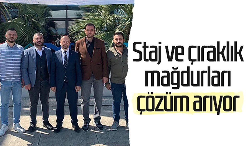 Samsun'da staj ve çıraklık mağdurları çözüm arıyor 