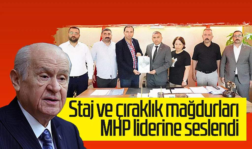 Samsun'da staj ve çıraklık mağdurları MHP lideri Devlet Bahçeli'ye seslendi