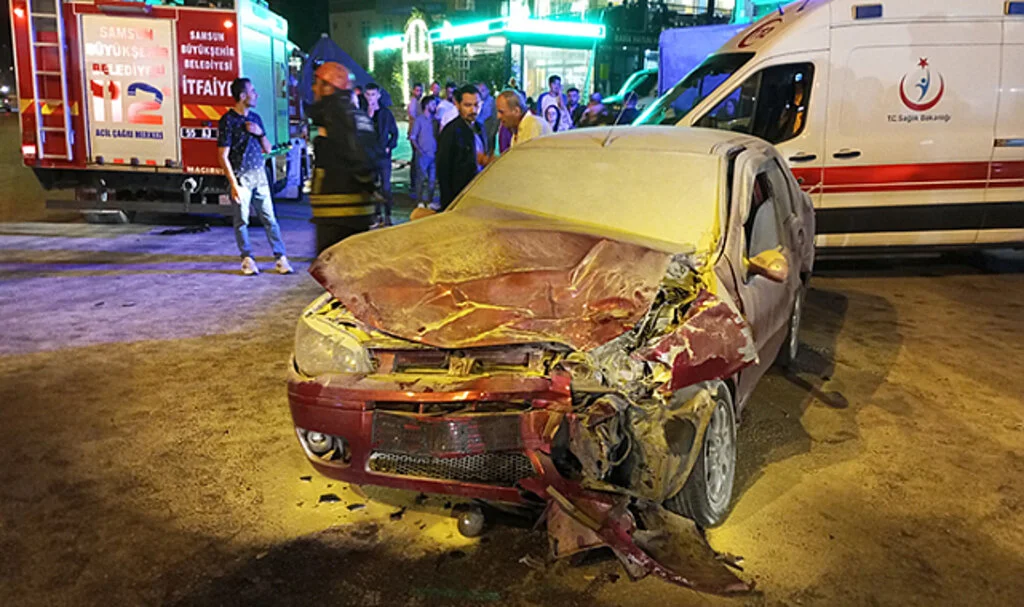 Samsun’da Trafik Kazasında 7 Kişi Yaralandı 