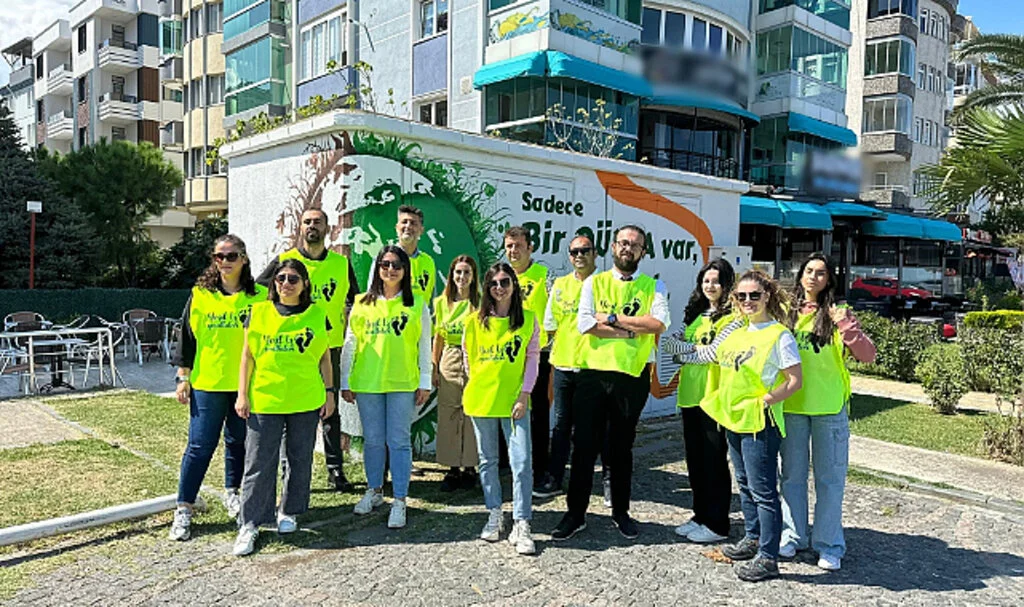 Samsun'da 'Yeşil İz Gönüllüleri' çevre mesajı verdi