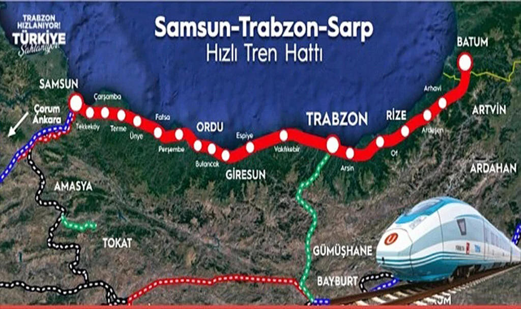 Samsun-Sarp Demiryolu Proje Çalışmaları Başlıyor 
