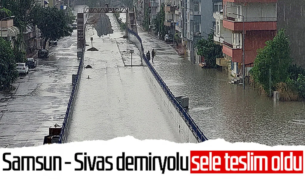 Samsun - Sivas demiryolu sele teslim oldu