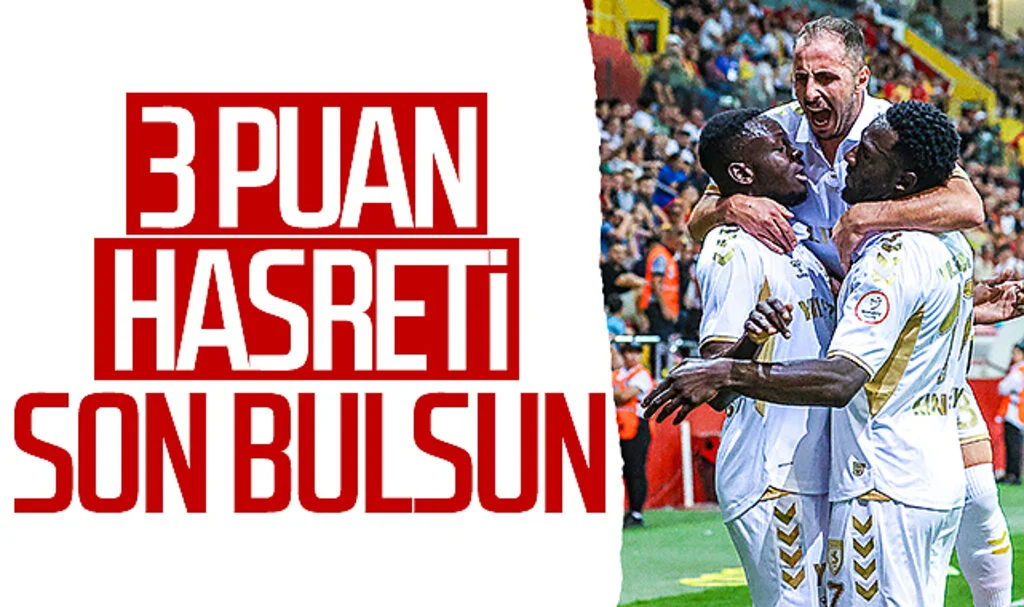 Samsunspor 3 puan hasretini bitirmek istiyor