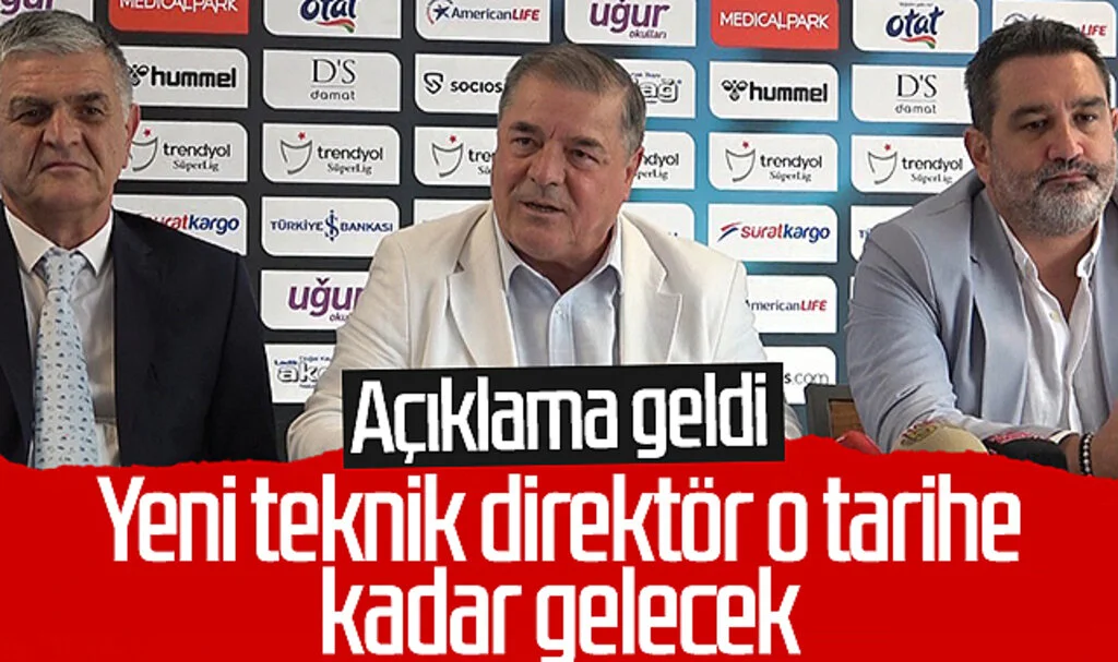 Samsunspor'dan açıklama! Yeni teknik direktör o tarihe kadar gelecek