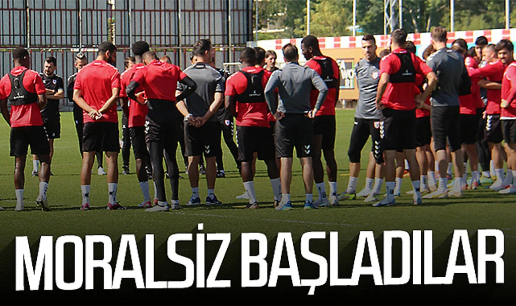 Samsunspor, Gaziantep FK maçının hazırlıklarına moralsiz başladı