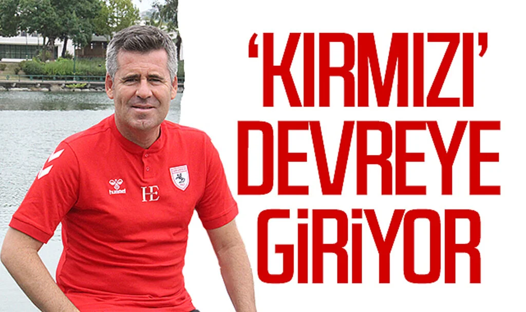 Samsunspor Teknik Direktörü Hüseyin Eroğlu’nun uğurlu rengi ‘kırmızı’ devreye giriyor