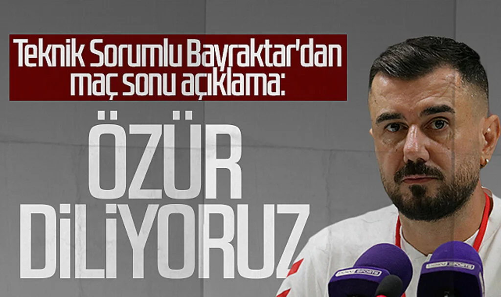 Samsunspor Teknik Sorumlusu Emre Bayraktar'dan maç sonu açıklama: Özür diliyoruz...
