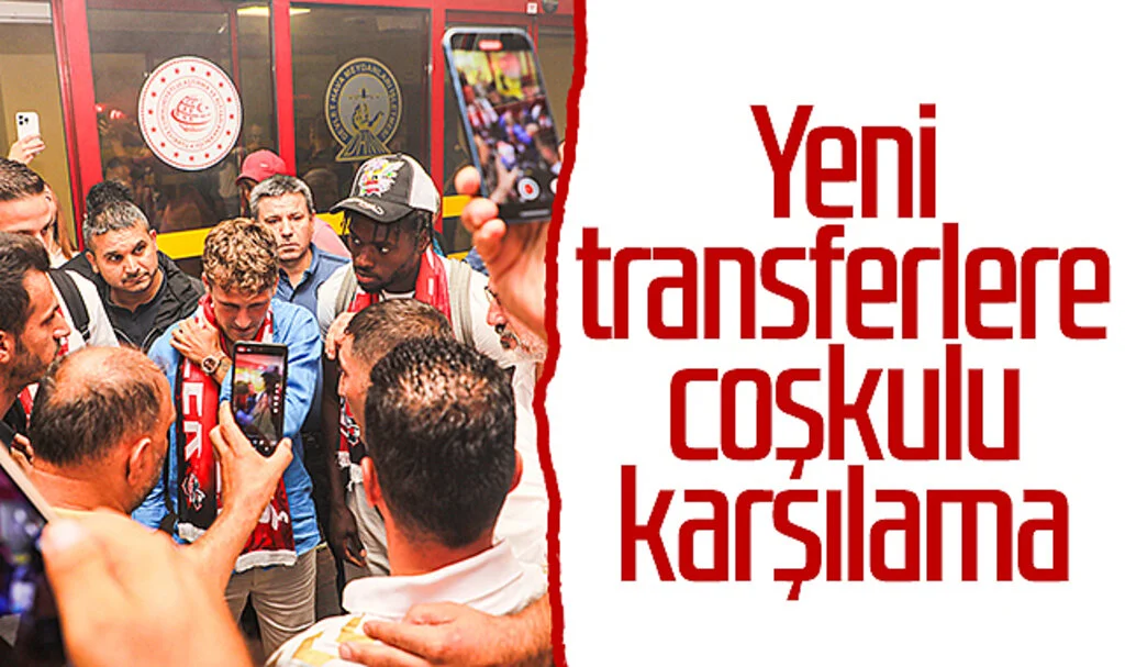 Samsunspor'un yeni transferlerine coşkulu karşılama