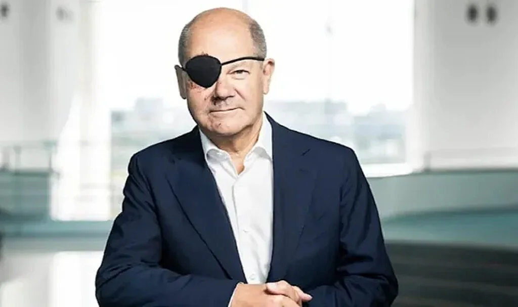 Scholz, Yüzü Yaralı Fotoğrafını Paylaştı