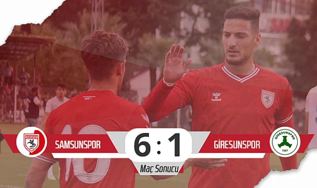Son Dakika! Samsunspor: 6 – Giresunspor: 1 (Maç Sonucu)
