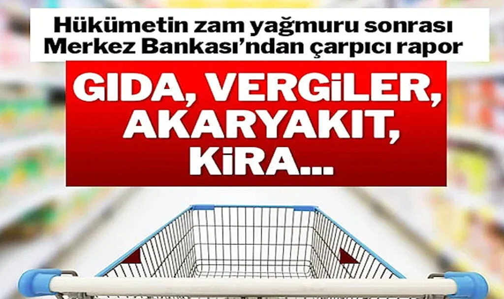 TCMB’den Enflasyonda Vergi Artışları Vurgusu
