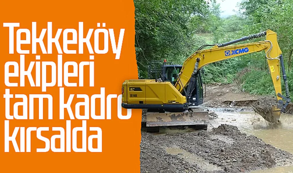 Tekkeköy ekipleri tam kadro kırsalda