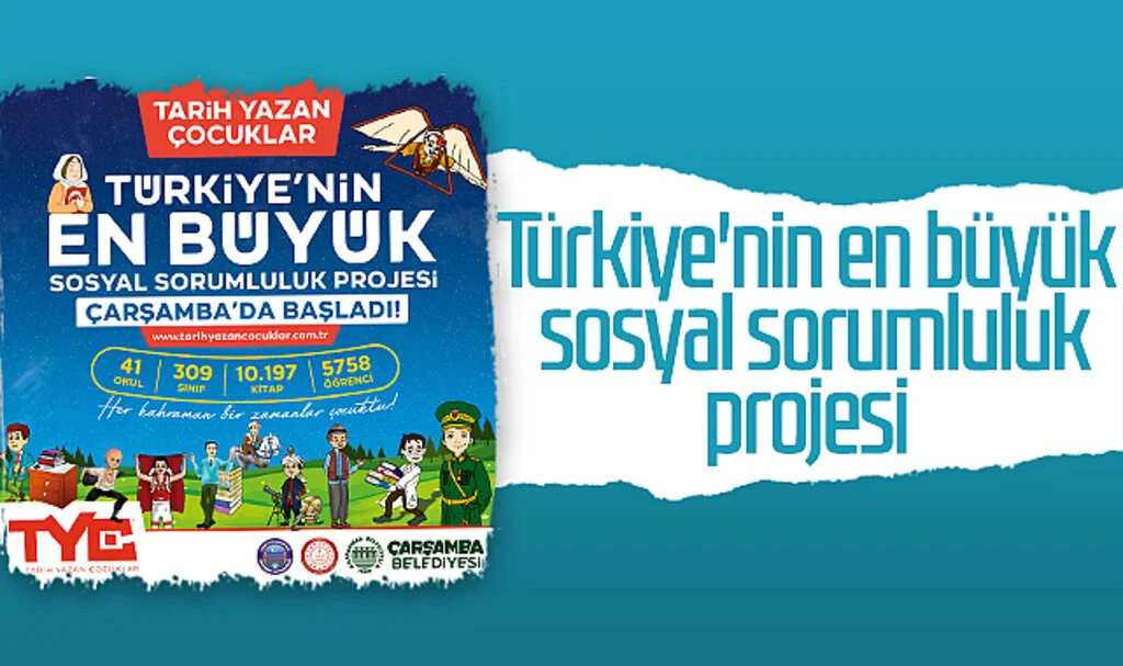 Türkiye'nin en büyük sosyal sorumluluk projesi Çarşamba'da