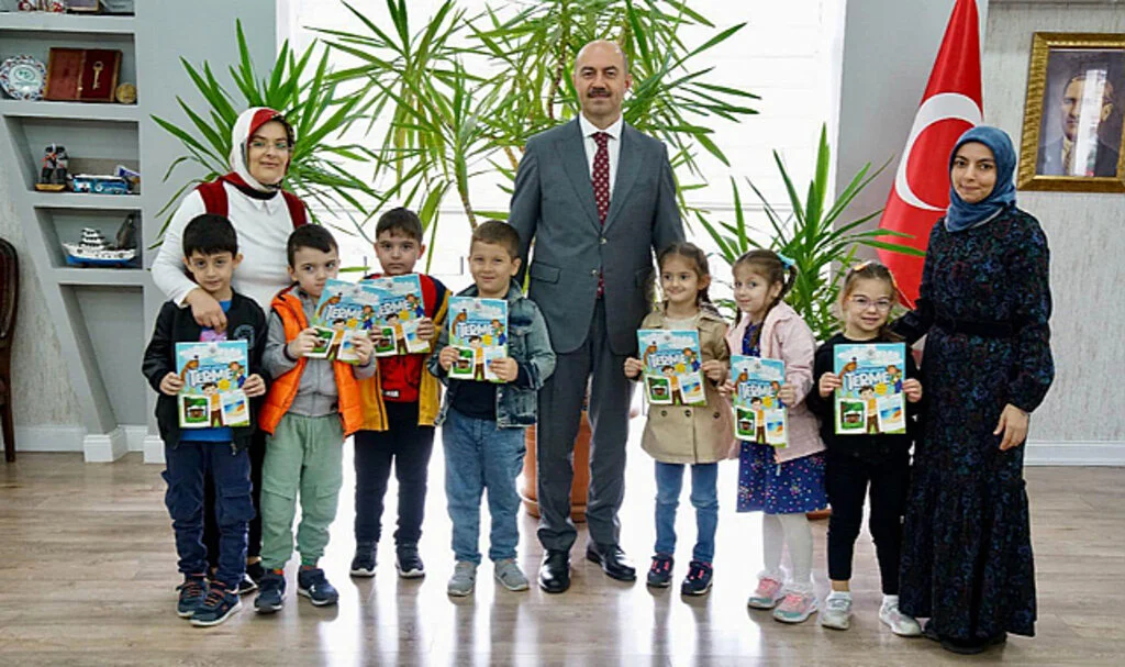 Anaokulu Öğrencilerinden Terme Belediye Başkanı Kılıç'a Ziyaret