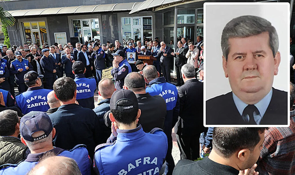 Bafra'da Zabıta memuru Selçuk'a son görev