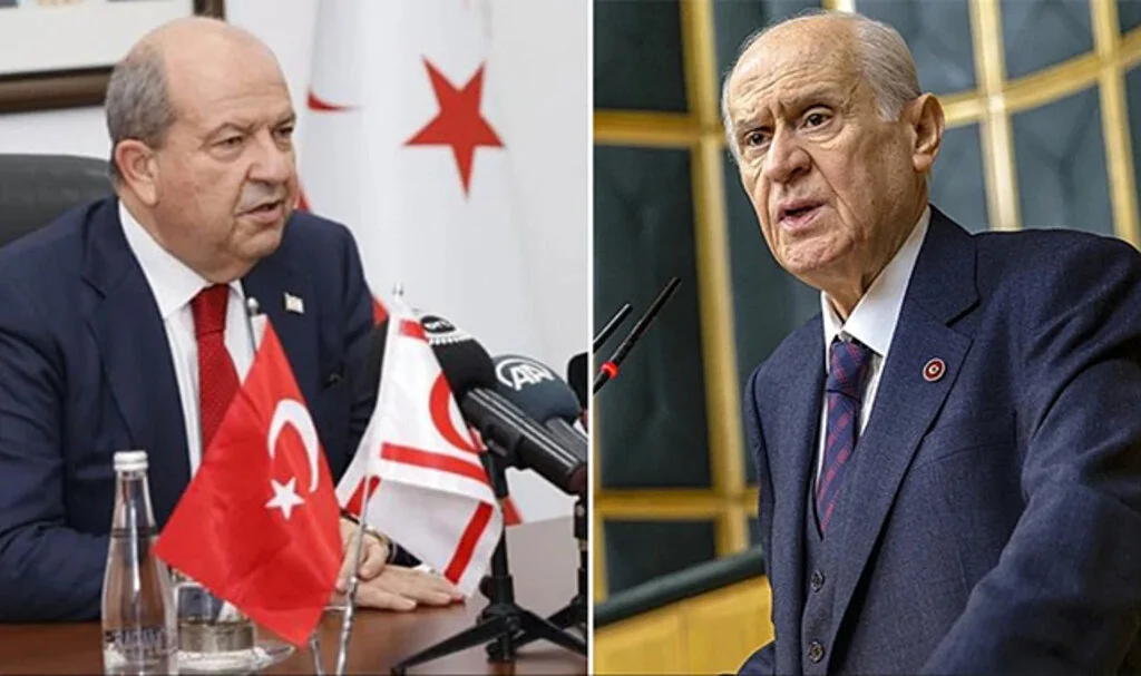 Bahçeli'nin ''Kıbrıs Devleti'' çıkışına, KKTC Cumhurbaşkanı Tatar'dan teşekkür geldi