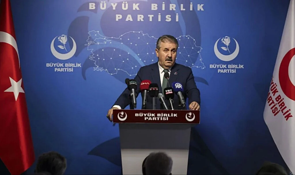 BBP Başkanı Destici'den Filistin Başkanı Abbas'a tepki: O koltukta bir saniye oturma
