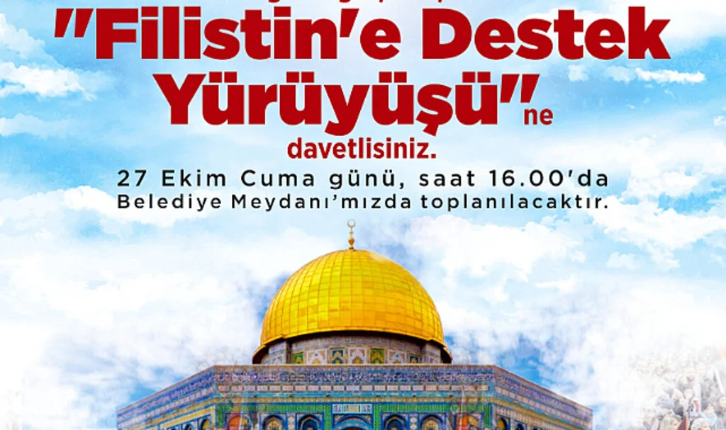 Çarşamba'dan Filistin'e destek yürüyüşü  