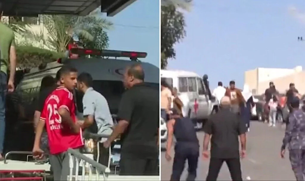 İsrail, hastane yakınındaki sivillere saldırdı! Bölgeden dumanlar yükseliyor