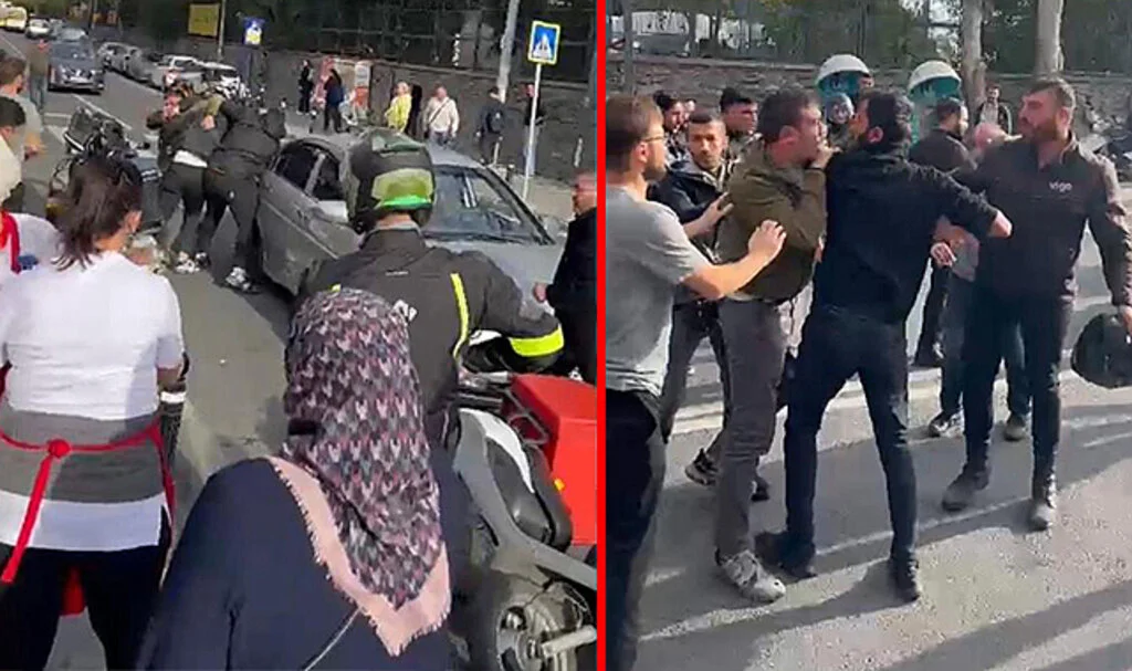 "‘James Bond gibi bakamazsın" diyerek sokak ortasında saldırdılar: O anlar kamerada