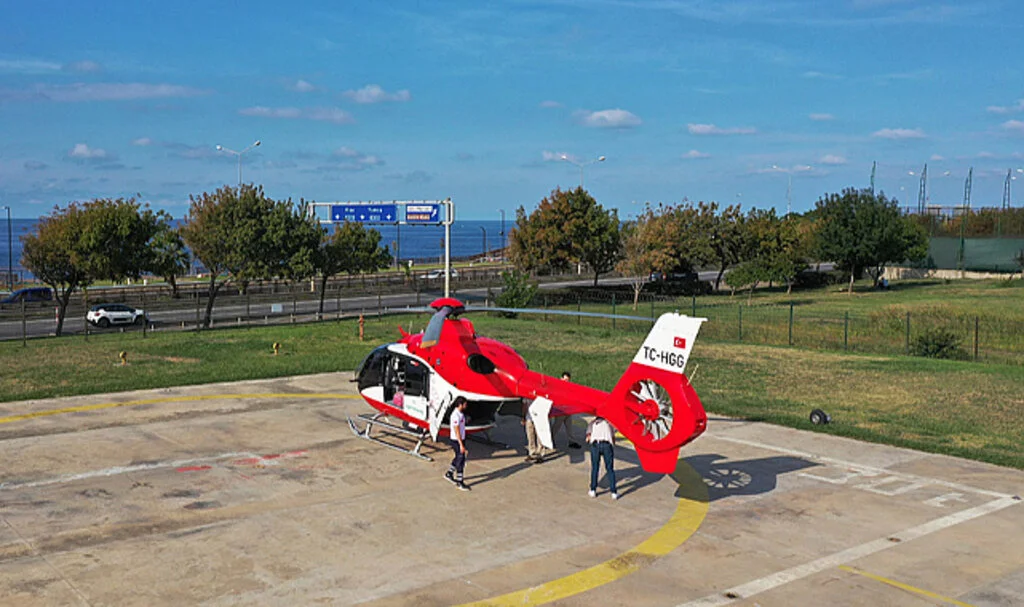 Karadeniz'de ambulans helikopterle 9 ayda 198 hasta taşındı