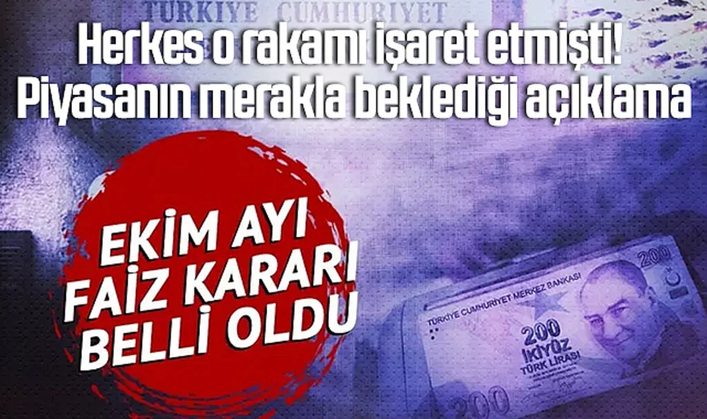 Merkez Bankası faiz kararını açıkladı!